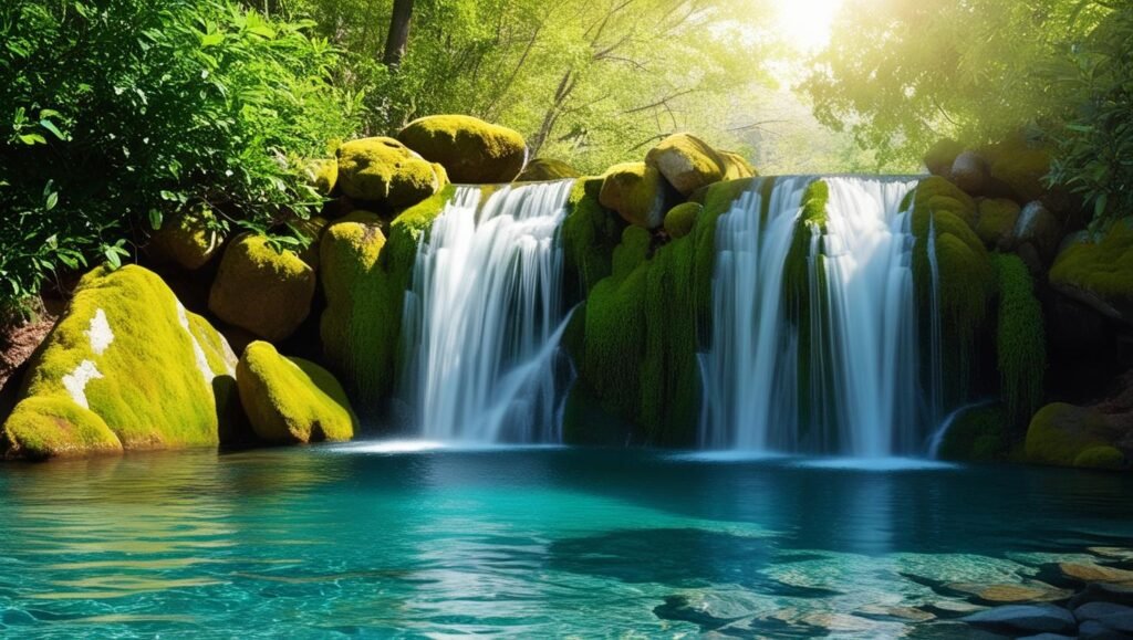 peace of mind, peaceful waterfall