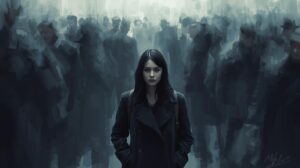 woman with low confidence worried about what other people think